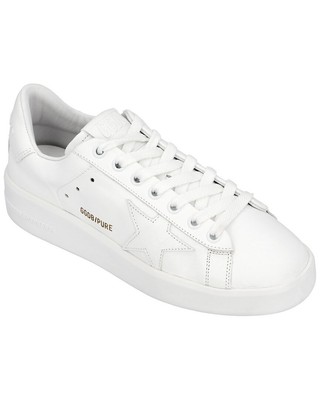 Женские кожаные кроссовки Golden Goose Pure Star белые 37