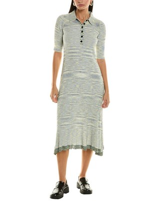 Женский свитер-поло Proenza Schouler White Label Space-Dye