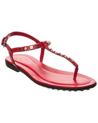 

Женские кожаные сандалии Tod S, Красный, NA