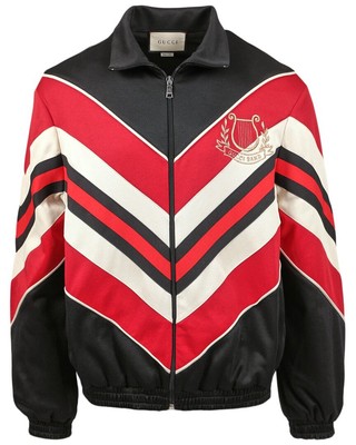 

Мужская куртка на молнии Gucci, Black red, NA