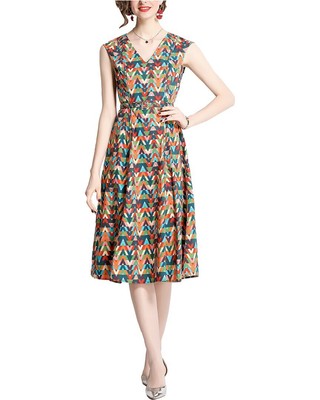 

Платье Тина женское, Multicolor print