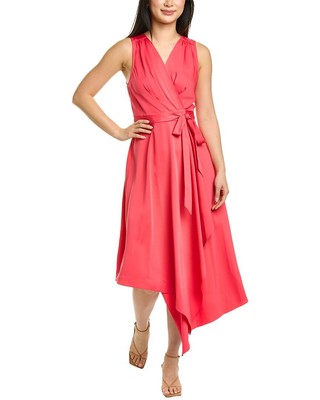 

Женское платье миди с запахом Bcbgmaxazria, Розовый