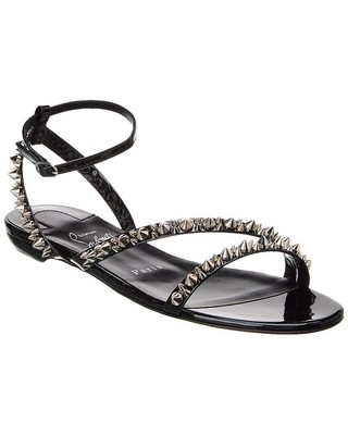 

Christian Louboutin Mafaldina Spikes Лакированные сандалии женские черные 36,5, Черный, NA