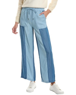 Нанетт Нанетт Лепор (Nanette Lepore) Контрастные брюки на завязках женские синие M