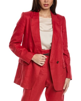 Женский блейзер Brunello Cucinelli из льняной смеси 42