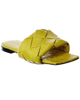 

Bottega Veneta The Lido Intrecciato Женские кожаные сандалии, Зеленый, NA