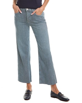 Женские джинсы Hudson Jeans Rosie с высокой посадкой и широкими штанинами на щиколотке в железнодорожную полоску Rosie