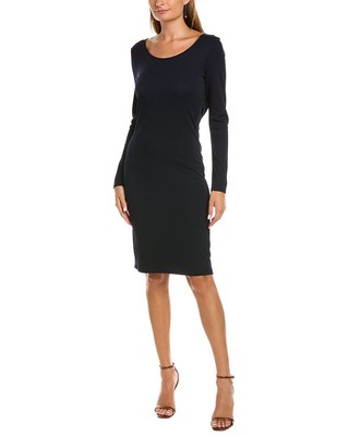 

Женское платье миди с драпировкой на спине Josie Natori, Синий