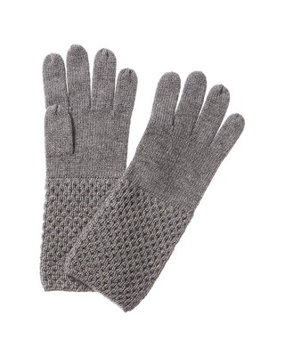 Кашемировые перчатки Forte Cashmere Texture Женские серые