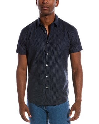 

Мужская тканая рубашка Theory Zack Neptune, Синий