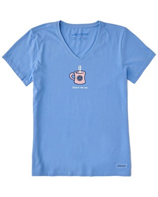 

Женская футболка Life Is Good Crusher размера, Cornflower blue