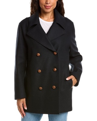 

Женское полушерстяное бушлат Lafayette 148 New York, Navy, NA