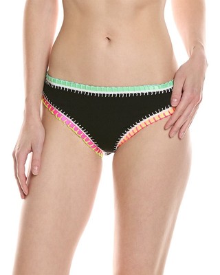 Платиновый купальник Solange Ferrarini Bikini Bottom Женский черный L