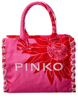 Pinko Beach Shopping Холщовая сумка-тоут для женщин, розовый