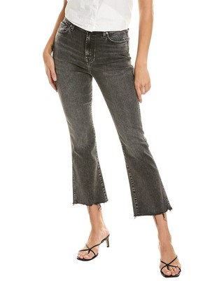 7 For All Mankind Тихая ночь Женские джинсы с высокой талией Slim Kick Jean Черные 23