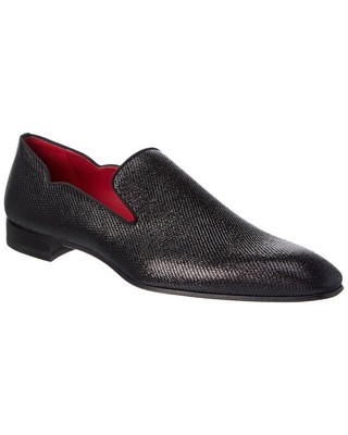 

Christian Louboutin Dandy Chick Жаккардовые Лоферы Мужские, Черный, NA