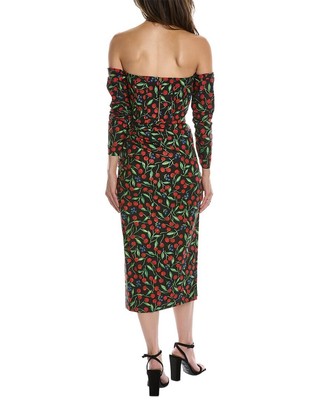 Pre-owned Carolina Herrera Off-the-shoulder Dress Women's In Black