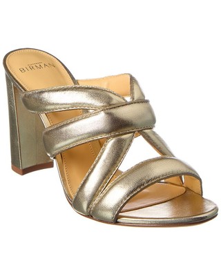 

Alexandre Birman Camille Кожаные сандалии женские золотистые, Золотой, NA