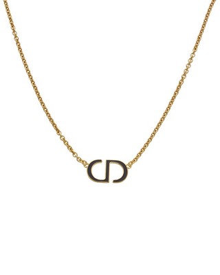 Женское колье с логотипом Dior Cd