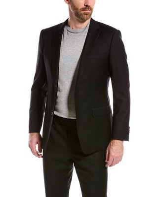 Pre-owned Cavalli Class 2pc Slim Fit Wool Suit Men's In Black