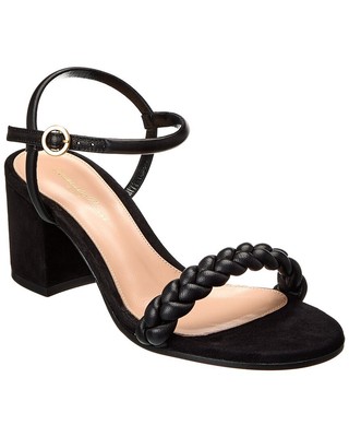 

Женские кожаные сандалии Gianvito Rossi Cruz 60, Черный, NA