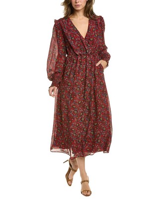 

Женское платье миди с запахом Boden Becky, Red multi