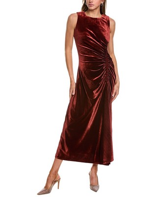 Taylor Velvet Sheath Dress Womens Brown 8