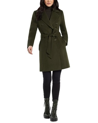 

Sentaler двубортное женское пальто из шерсти и альпаки, Olive, NA