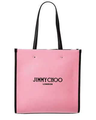 

Jimmy Choo N/S, средняя женская сумка из ткани и кожи, розовая, NA