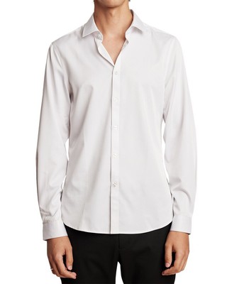 

Мужская рубашка с раздвинутым воротником Paisley - Grey Samuel, Spring white