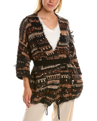 

Кардиган из смеси кашемира и мохера Brunello Cucinelli женский, Mx cd