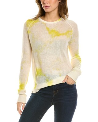 

Женский кашемировый свитер Scott - Scott London с мраморным рисунком, Желтый