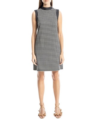 Max Studio Mock Neck Short Dress Womens