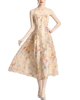 

Платье миди Kaimilan женское, Apricot - floral print