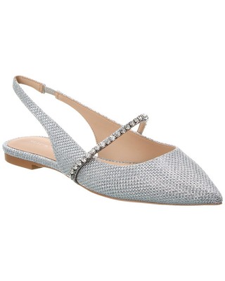 Плоские женские босоножки из кристаллической сетки Stuart Weitzman на плоской подошве