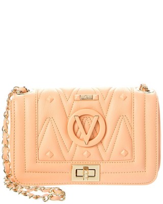 Valentino By Mario Valentino Beatriz Кожаная сумка через плечо с бриллиантами Женская розовая