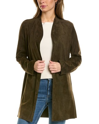 

Женская замшевая куртка Lafayette 148 New York Marlow, Зеленый