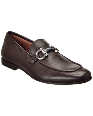 

Мужские кожаные лоферы Ferragamo Shepard 2 коричневые 6,5 Ee, Коричневый, NA