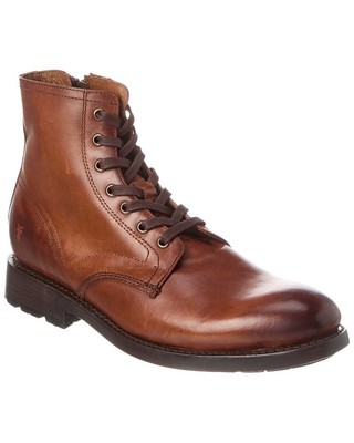 Мужские кожаные ботинки Frye Bowery на шнуровке коричневого цвета 9