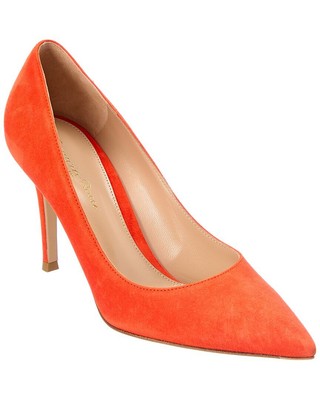 

Gianvito Rossi Gianvito 85 Замшевые туфли женские оранжевые, Оранжевый, NA