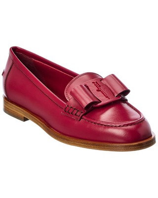 

Женские кожаные лоферы Ferragamo Viva, Красный, NA