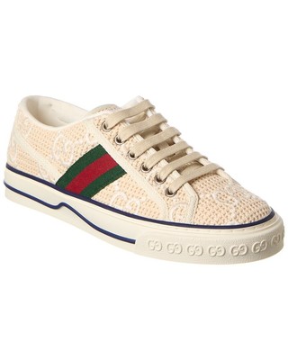 Женские теннисные кроссовки Gucci 1977, связанные крючком