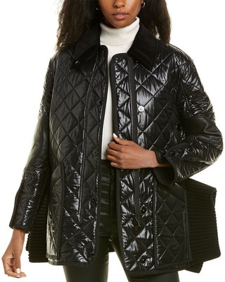 

Женская стеганая куртка Burberry Diamond с бриллиантами, Черный, NA