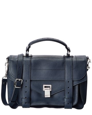 

Proenza Schouler Ps1 Средняя кожаная сумка через плечо женская синяя, NA