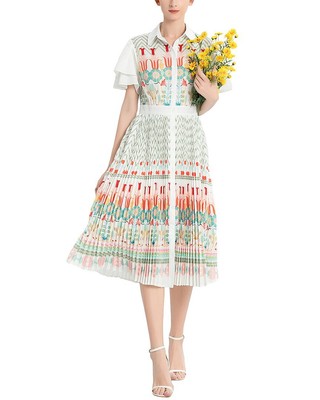 

Платье-миди Burryco для женщин, Multicolor