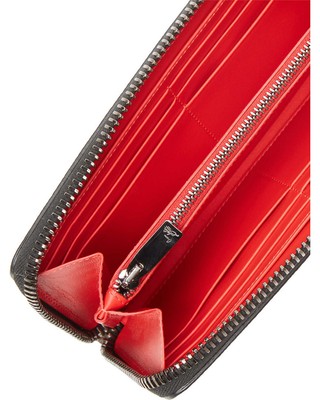 Christian Louboutin Womens  Leather Zip Around  Wallet