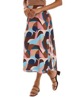 

Юбка миди C/Meo Collective Fading, женская, розовая, размера xx, Розовый