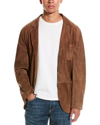 Мужская кожаная куртка Brunello Cucinelli