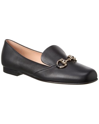 Gucci Horsebit Leather Loafer Womens Black 36.5