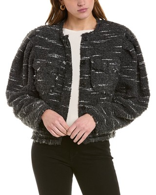 Pre-owned Isabel Marant Neves Wool-blend Jacket Women's In Gray